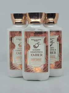 Bath & Body Works Golden Clementine and Amber Body Lotion x3 - 8oz - Picture 1 of 1