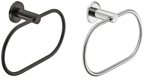 Häfele Toallero Redondo Para Toalla Montaje En Pared Latón 226x122 Mm Soporte - Imagen 1 de 7