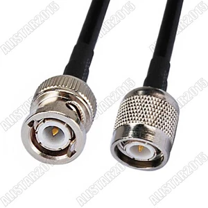 Lote de conectores de enchufe TNC macho a BNC macho RF coleta cable coaxial RG58 para Wifi - Imagen 1 de 3