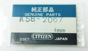 CITIZEN A58-2067 GOLD TONE MINUTE & HOUR HANDS 2 SETS 4MM ORIGINAL GENUINE NOS - Picture 1 of 3
