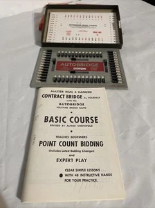 Vtg Auto Bridge Play Yourself Bridge Game. PGB Beginners Set. 48 Playing Hands - Picture 1 of 3