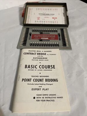 Vtg Auto Bridge Play Yourself Bridge Game. PGB Beginners Set. 48 Playing Hands - Image 1 of 3