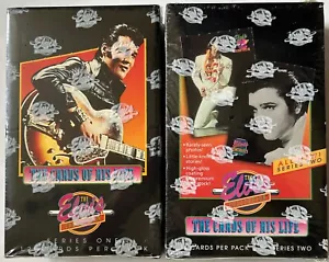 The Elvis Presley Collection Serie 1 & 2 1992 werkseitig versiegelte Kartenboxen Vintage - Bild 1 von 6