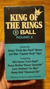 1989 King of the Rings 9 Ball Round 2 World Champion Billiards Inc. VHS Untested - Imagen 1 de 9
