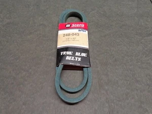 1/2" X 43" UNIVERSAL REPLACEMENT BELT STENS TRUEBLUE 248-043 LAWN MOWER BELTS - Picture 1 of 1