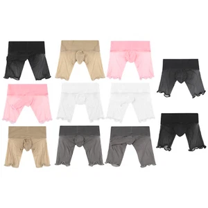 Boxer uomo intimo allettante mutande con fodero tinta unita slip trasparente - Foto 1 di 59