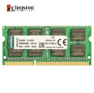 Kingston RAM 8Go PC3-12800 (DDR3L-1600) SODIMM Mémoire RAM Laptop (KVR16LS11/8) - Photo 1/6