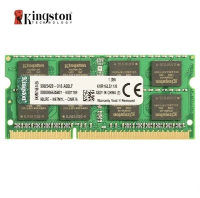 Kingston RAM 8GB PC3-12800 (DDR3L-1600) SODIMM Laptop RAM (KVR16LS11/8) - Image 1 of 4