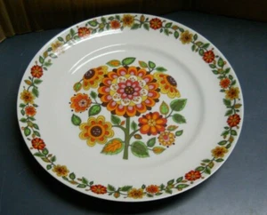 PIATTO SCHMIDT PORCELLANA CATARINA MOD FLOWER 9 3/4" PORCELLANA BRASILE - Foto 1 di 4