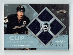 07-08 UD Upper Deck The Cup Foundations  Chris Pronger  /25  Quad Jerseys  HOF