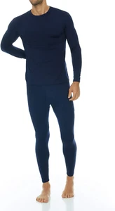 Long Johns Thermal Underwear for Men Fleece Lined Base Layer Set for Cold Weathe - Picture 1 of 12