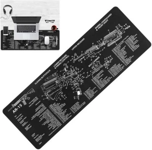 Extended Large High-Performance Anti-Fray Gaming Mouse Pad Computer Keyboard Mat - Picture 1 of 8