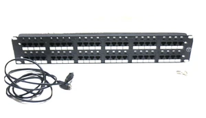 Accessorio circuito di comunicazione 48 porte Cat5 E136760 Ethernet rack 110 tipo 568A - Foto 1 di 8