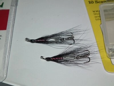 salmon/seatrout-------------------- 2 black & claret waddingtons - Image 1 of 2