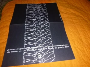 GIOVANNI D'AGOSTINO POSTER MOSTRA 1972 SALONE ANNUNCIATA MILANO 44x31,5 - Picture 1 of 1