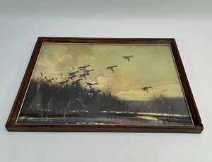 Vernon Ward Mallards Breaking Cover Vintage Framed Print 40cm x 30cm - Picture 1 of 17