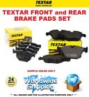 TEXTAR Front and Rear BRAKE PADS SET for CITROEN DISPATCH 1.6 BlueHDi 95 2016-on