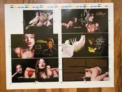 ATREYU - Hoja de prueba The Curse firmada autografiada sin cortar - Victory Records 2004 Foto 1 de 4