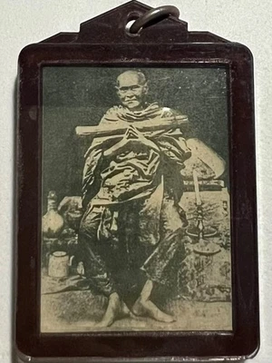 PHRA LP TOH WAT RAKHANG RARO ANTIGO PINGENTE AMULETO BUDA TAILANDÊS MÁGICO ANTIGO ÍDOLO86 - Imagem 1 de 4