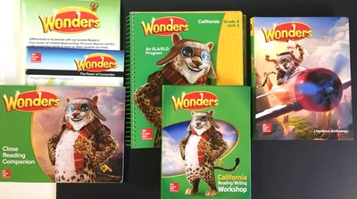 Wonders Calif ELA/ELD Program Gr 4 Unit 2 Teachr Ed+Txbk+ Stud Wkbook+ More 2017 - Image 1 of 4