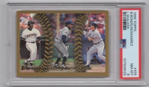 1999 TOPPS GOLD BARRY BONDS MANNY RAMIREZ LARRY WALKER PSA 8 SAN FRANCISCO - Picture 1 of 2