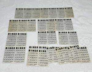 Vintage 33 Milton Bradley #4002 Bingo Cards Heavy Cardboard 1960's - Picture 1 of 8