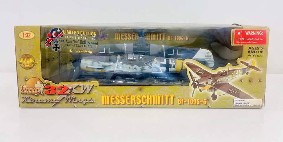 Ultimate Soldier 1:32 Messerschmitt Bf-109G-6 Toni Hackl 13302 New READ - Image 1 of 4