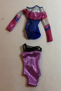 Barbie Doll Clothing - Lot of 2 Dance Ice Skating Leotard Costumes - Picture 1 of 2