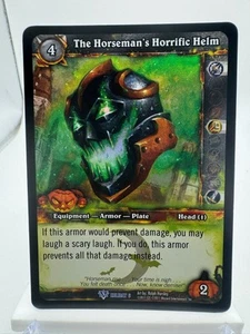 World of Warcraft TCG Foil Promo Holiday 6 2011 The Horseman's Horrific Helm - Picture 1 of 1