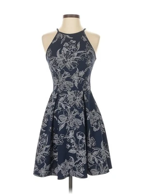 Vestido de cóctel soprano azul para mujer S Foto 1 de 4