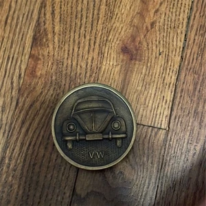 Vintage VW Volkswagen Beetle Belt Buckle Retro Accessory - Picture 1 of 2