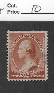 US #211b, two cent pale red brown, Washington, Special Print, soft paper,1883-85 - Picture 1 of 2