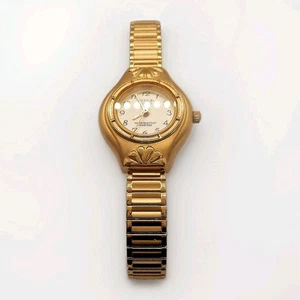 Vintage Acqua Gold Tone Quartz Analog Ladies Wrist Watch New Battery 20M - Picture 1 of 4