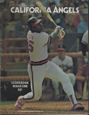 1978 Texas Rangers @ California Angels Program/Scorecard & Ticket Don Baylor - Image 1 of 3