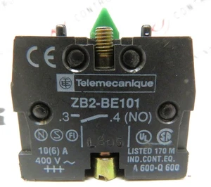 Telemecanique ZB2-BE101 Harmony Contact Block 1NO 600V 10A Screw Clamp 22mm - Picture 1 of 4