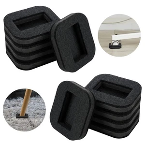 12 Pcs Felt Caster Cups Furniture Pads for Hardwood Floors Bed Wheel Stopper ... - Picture 1 of 7