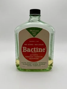 1950er Jahre Großes 16 Oz 1 Pint Bactine Antiseptikum Glas mit Box Vintage Requisite - Bild 1 von 7