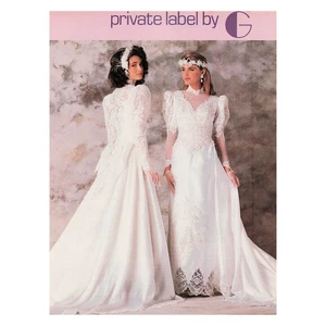 Private Label by G Ginza Wedding Dress Bridal 1987 Vintage Magazine Print Ad - Picture 1 of 1