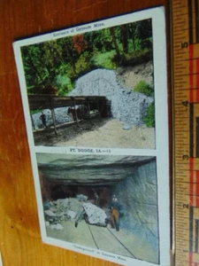 1936 Gypsum Mine post card- Exterior & Interior Views- Ft. Dodge, Iowa - Picture 1 of 2