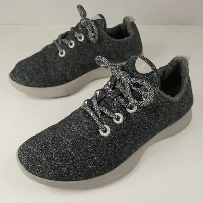 Allbirds Wool Runners Women's Sneakers Shoes size 9 Heathered Black  - Image 1 of 4