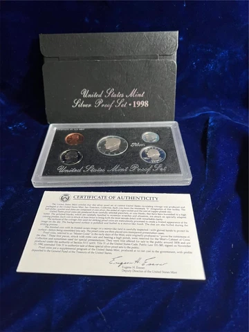 1998 S Silver Proof Set Cover