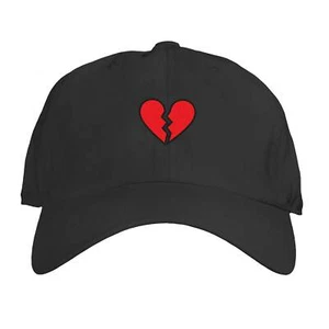 Sombrero de papá bordado corazón roto talla única ajustable hombres mujeres unisex Love Break - Imagen 1 de 12