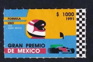 Mexico 1991 Formula 1 Grand Prix, MNH sc#1697, rouletted 6.5 - Picture 1 of 1