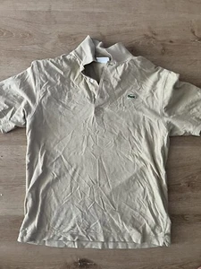 Lacoste Herren Baumwolle Kurzarm Polo - Beige - Größe 3 (klein) - Bild 1 von 4