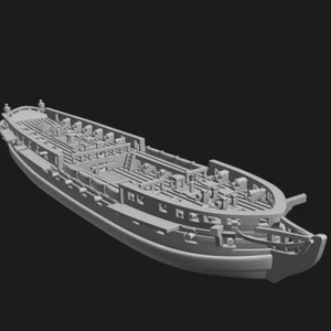 1/1200th British 38-gun Frigate - Picture 1 of 1
