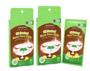 2 x Watsons Oil Control Nose Pore Strip With Tea Tree Leaf Oil 10 sheets - Picture 1 of 2