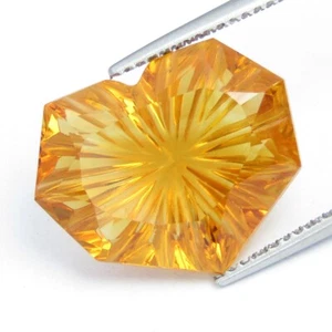 9.41Cts Fantastic Natural Citrine Fancy Heart Cut Collection Loose Gemstone - Picture 1 of 5