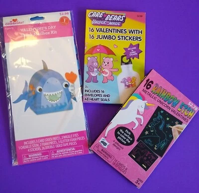 Care Bears , Unicorns PLUS Craft, Letter, Stickers Hearts Bundle - Image 1 of 4