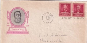 USA 1940 FIVE FIRST DAY COVERS WITH PHOTO CACHET AMERICAN SCIENTISTS - Picture 1 of 5