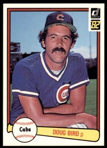 1982 Donruss Baseball Card Doug Bird Chicago Cubs #504